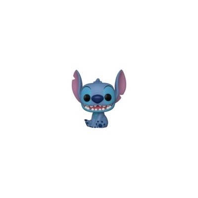 Funko POP! Movies: Disney Lilo and Stitch, 065665, Stitch (Smiling Seated) #1045 Vinyl Figure (FUNKO-065665)