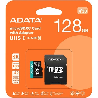 Adata MicroSDXC 128GB Premier Pro AUSDX128GUI3V30SA2-RA1