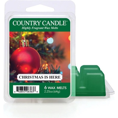 Country Candle Vonný Vosk Christmas is Here 64 g