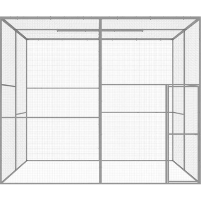vidaXL Klec pro kočky 3 x 3 x 2,5 m