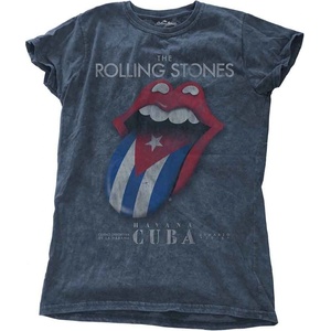 The Rolling Stones Havana Cuba (Wash Collection) Denim Blue M Дамски Риза (RSSWASH01LD02)