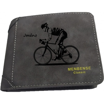 Pánská tmavě šedá peněženka Cyklo