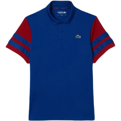 Lacoste Ultra-Dry Colourblock Tennis Shirt modré