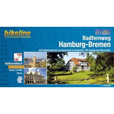 cykloprůvodce Hamburg-Bremen 1:50 t. německy