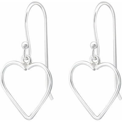 Bijutanki Сребърни Висящи Обеци - Сърца