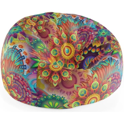 Sablio sedací vak Cocoon Barevné obrazce 75 x 45 x 35 cm