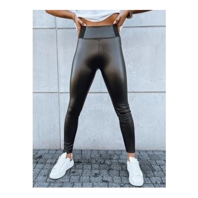 Dámske voskované legíny ESTATE čierne uy1704