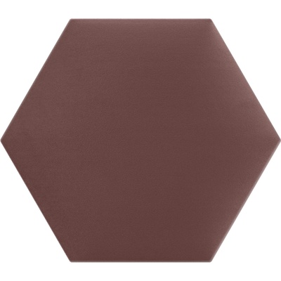 Čalouněný nástěnný panel HEXAGON 40x35 cm tmavě růžová MyBestHome