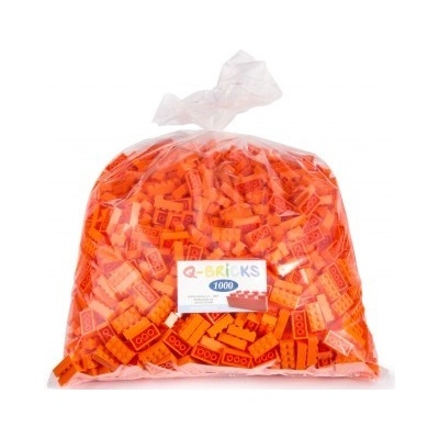 Q-bricks kostky 4x2 jasně oranžové 1000 ks