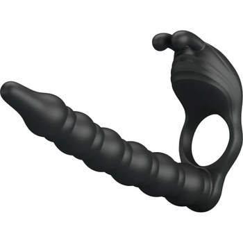 Pretty Love Вибриращ пенис пръстен с анален плъг Pretty Love Blackney