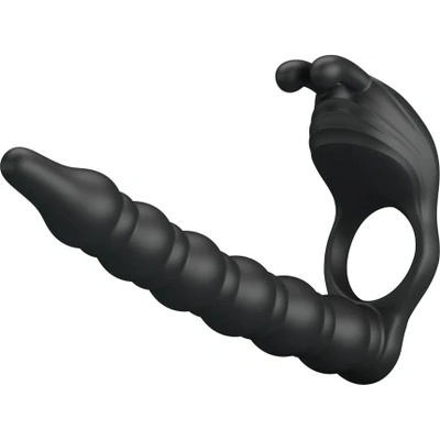 Pretty Love Вибриращ пенис пръстен с анален плъг Pretty Love Blackney