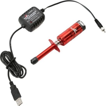 Dynamite Žhavící koncovka NiMH s měřidlem s USB nabíječem