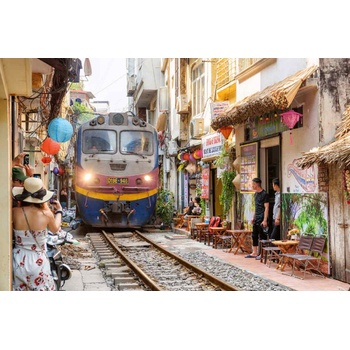 DIMEX ART s. r. o Флизелинов фототапет влак в ханой 375 x 250 см