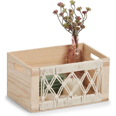 Zeller Present Dřevěný box Boho 16 x 20 x 30 cm dřevo 15188