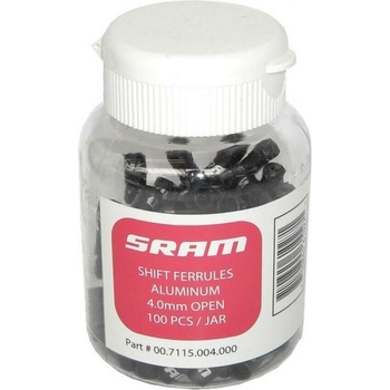 SRAM SHIFT FERRULES 4.0MM OPEN BLK 100-COUNT