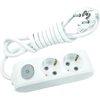 Image 1 of Panasonic РАЗКЛОНИТЕЛ 3 ГНЕЗДА С КЛЮЧ ПАНАСОНИК wlta04312wh КАБЕЛ 1.5м БЯЛ (wlta04312wh)