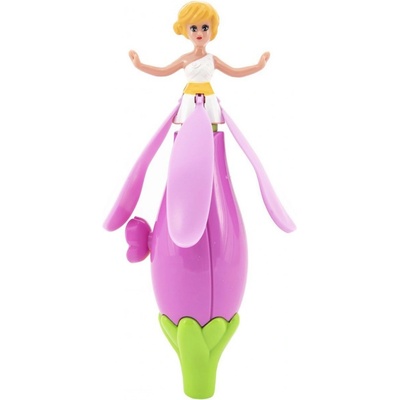Teddies Vystřelovací víla plast 17cm modrá modré vlasy