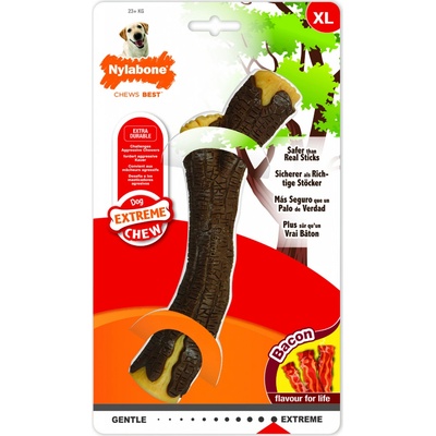 Nylabone hračka Extreme klacek příchuť slanina XL