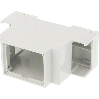 Hammond Electronics 1597DIN2MH53 pouzdro na DIN lištu otevřená 90 x 58 x 36 PPO světle šedá 1 ks