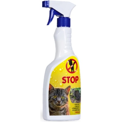 Bio-Enzým Stop Mačka prírodné odpudzovač mačiek na použitie v interiéri aj v exteriéri rozprašovač 500 ml