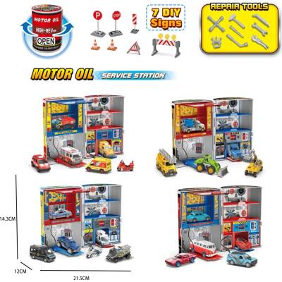 Alltoys Servisná stanica Motor Oil pre autá Osobák