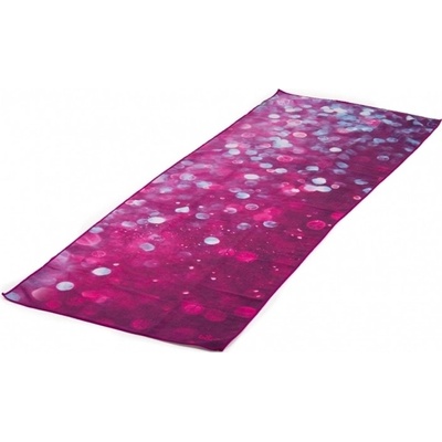 Bodhi jóga ručník GRIP Drops of Peace 183 x 61 cm (fialová)