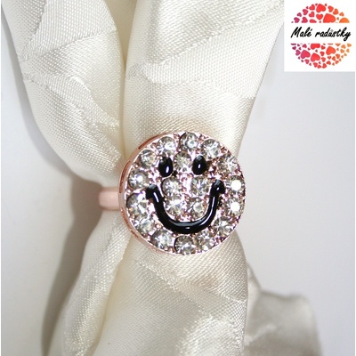 Prsten Fashion Jewerly Black smile 170
