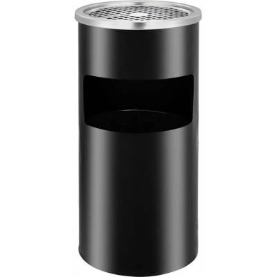 VidaXL Odpadkový koš kovový 26 l černý