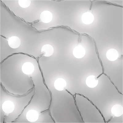 Emos D5AC01 40 LED cherry řetěz kuličky 2,5 cm 4 m venkovní i vnitřní studená bílá časovač
