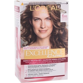 L&apos;oréal Paris Excellence Creme Triple Protection 600 Natural Dark Blonde Farba na vlasy 48 ml