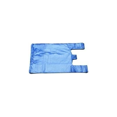 Mikroténové tašky HDPE, nosnosť 10 kg, 30+16x50 cm, modrá, 100 ks