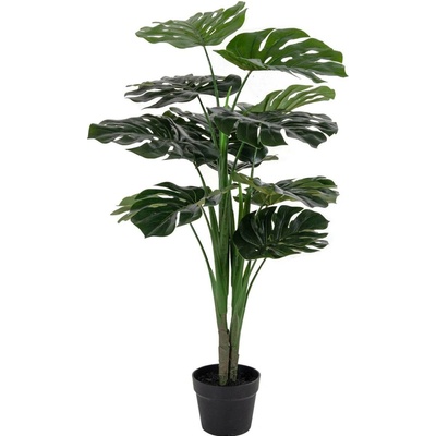 Intesi Monstera umělá pokojová rostlina 90 cm zelená jako živá do obýváku