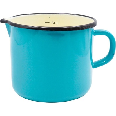 AB LINE 80760EO Hrnček smalt s odmerkou a výlevkou 12 cm 1200 ml