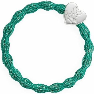 By Eloise London Metallic Silver Heart farba Biscay Green