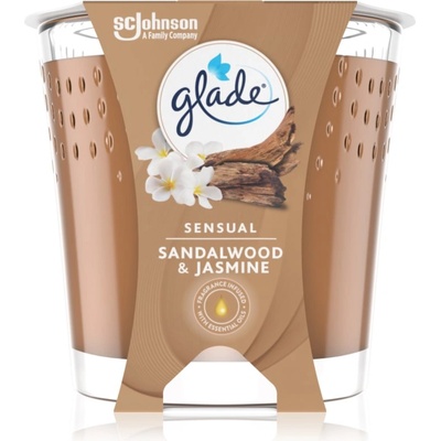 Glade Sensual Sandalwood & Jasmine ароматна свещ 129 гр