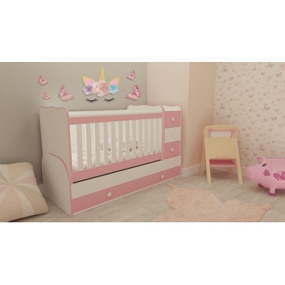 Дейзи Н Бебешка кошара Лейди бял+розов