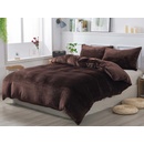 Xpose obliečky mikroplyš JORGA tmavo hnedé 200x240 70x90