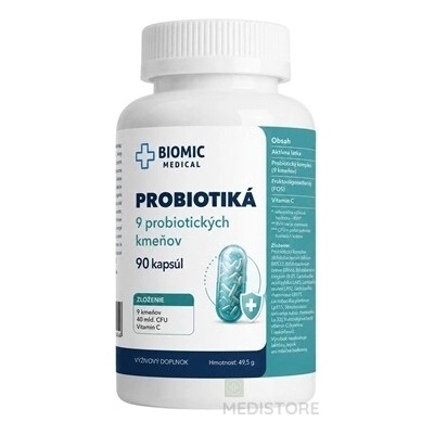 Biomic Medical Probiotiká pre dospelých 9 kmeňov 90 kapsúl