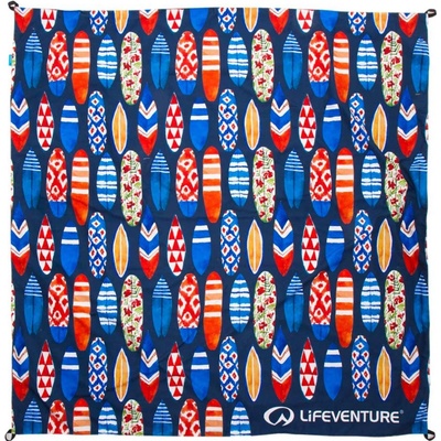 Lifeventure Picnic Blanket z mikrovlákna 150x150cm surfboards – Zboží Dáma