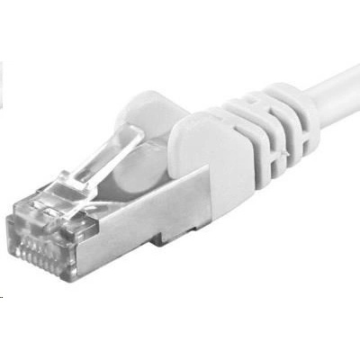 Premiumcord sp6asftp020W Patch, CAT6a S-FTP, RJ45-RJ45, AWG 26/7, 2m, bílý