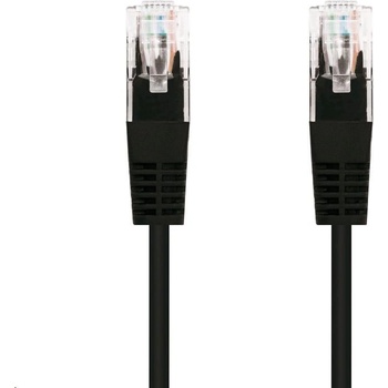 C-TECH CB-PP5-5BK patch, Cat5e, UTP, 5m, černý