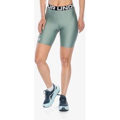 Under Armour kraťasy dámské HeatGear Authentics 8 inch Short silica green white