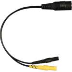  DG-LAB - разклонител за електроди от жак 2, 5 mm към 2 mm (черен)