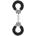 Ouch! Pleasure Handcuffs Furry Black