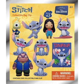 Monogram Disney Lilo & Stitch Movie 3d Foam Bag Clips