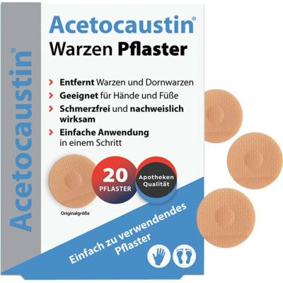 TheOTCLab Acetocaustin náplasti na bradavice 20 ks