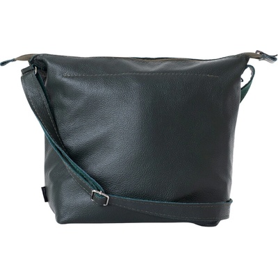 Trendbag dámská kožená kabelka Anet L Dark Grey