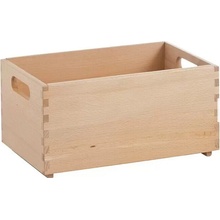 Zeller Dřevěný úložný box 30 x 20 x 15 cm bukové dřevo přírodní