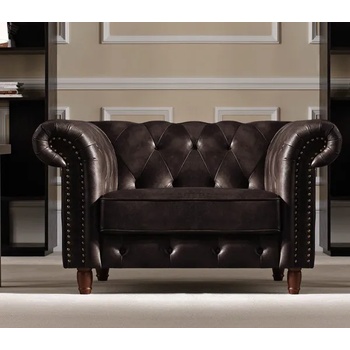 Image 1 of Bogdan Furniture Фотьойл Мебели Богдан модел Chestyrfiild - набук кафе