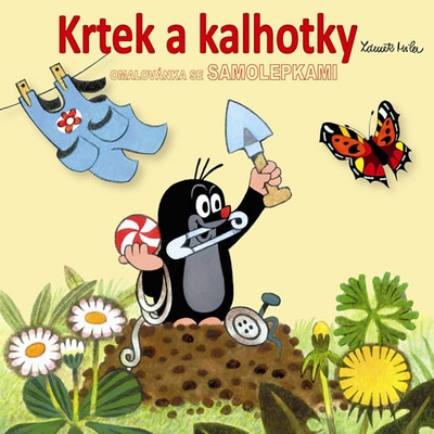 Krtek a kalhotky omalovánky čtverec se samolepkami Zdeněk Miler